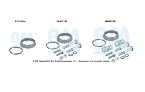 Mounting kit, exhaust pipe, Image 2