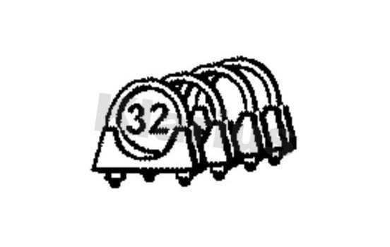 Pipe connection, exhaust system, Image 2