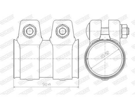 Pipe Connector, exhaust system, Image 2