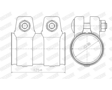 Pipe Connector, exhaust system, Image 2