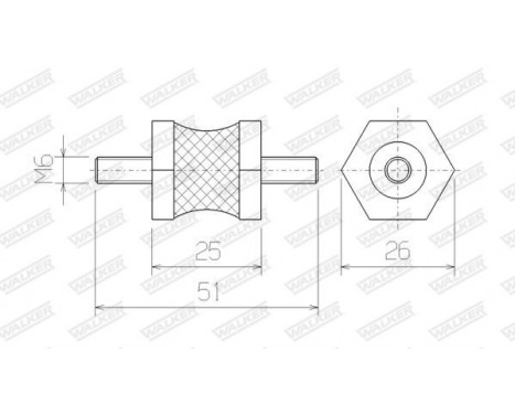 Rubber Strip, exhaust system, Image 5