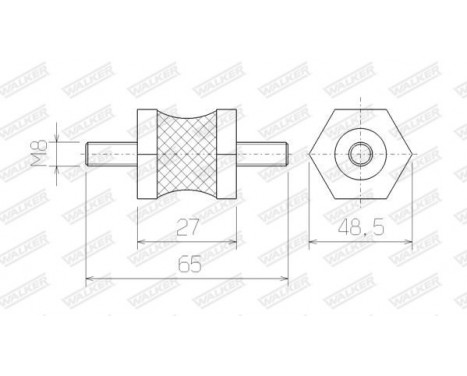 Rubber Strip, exhaust system, Image 5