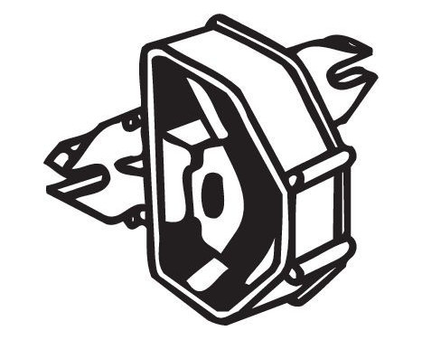 Rubber Strip, exhaust system, Image 2