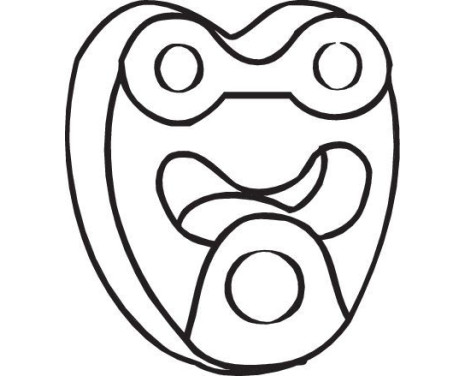 Rubber Strip, exhaust system, Image 2