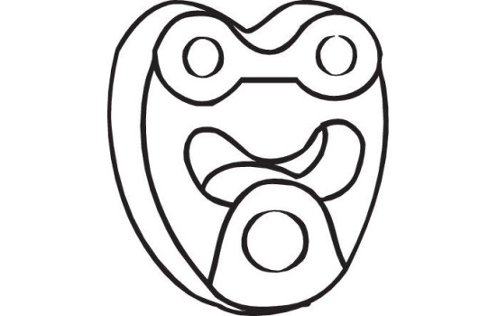 Rubber Strip, exhaust system, Image 2