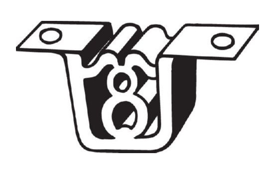 Rubber Strip, exhaust system, Image 2