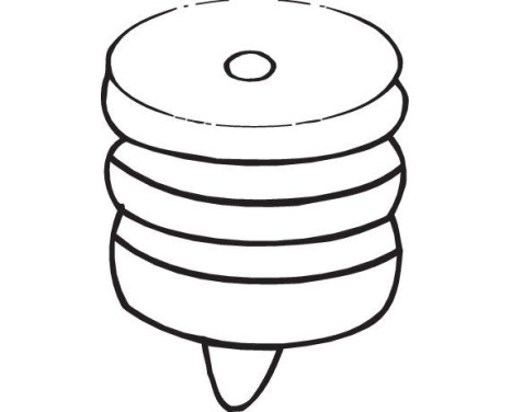 Rubber Strip, exhaust system, Image 2