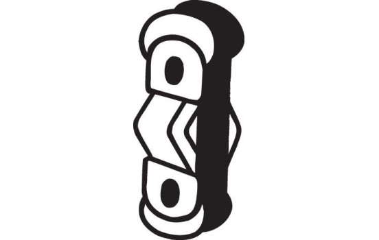 Rubber Strip, exhaust system, Image 2