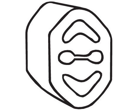 Rubber Strip, exhaust system, Image 2