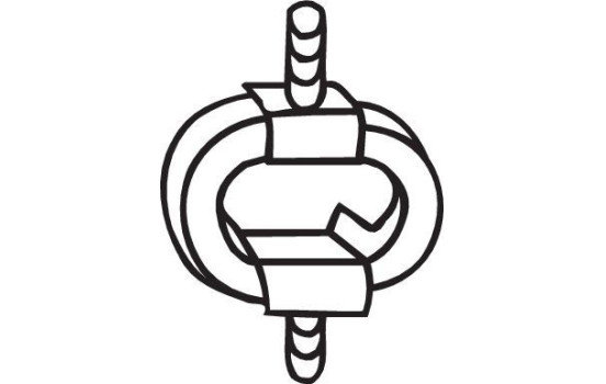 Rubber Strip, exhaust system, Image 2