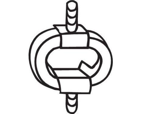 Rubber Strip, exhaust system, Image 2