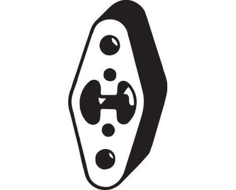 Rubber Strip, exhaust system, Image 2