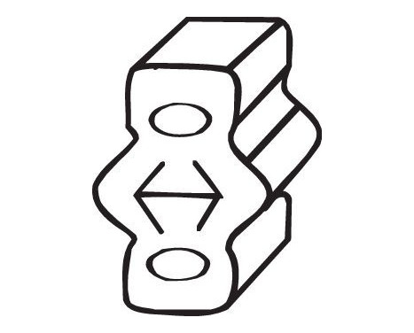 Rubber Strip, exhaust system, Image 2