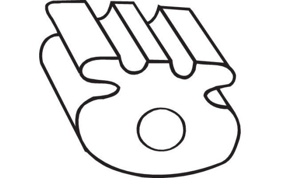 Rubber Strip, exhaust system, Image 2