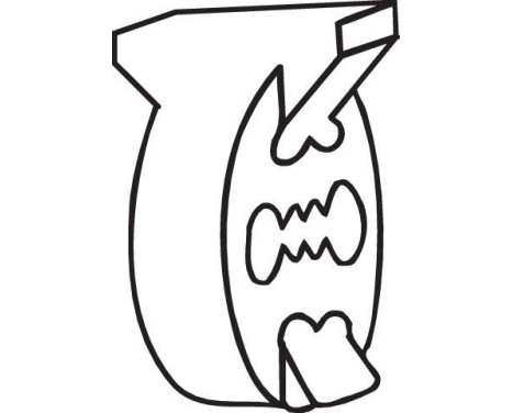Rubber Strip, exhaust system, Image 2