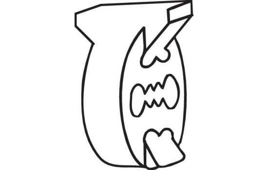 Rubber Strip, exhaust system, Image 2