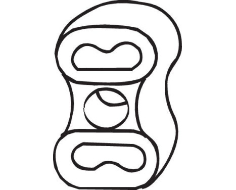 Rubber Strip, exhaust system, Image 2