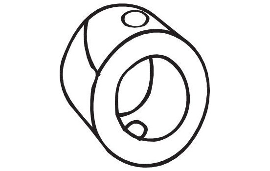 Rubber Strip, exhaust system, Image 2