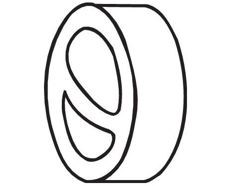 Rubber Strip, exhaust system, Image 2