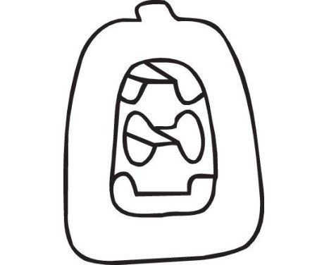 Rubber Strip, exhaust system, Image 2
