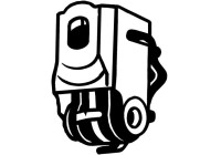 Rubber strip, exhaust system