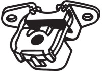 Rubber strip, exhaust system