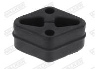 Rubber strip, exhaust system