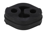 Rubber strip, exhaust system