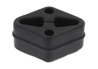 Rubber strip, exhaust system