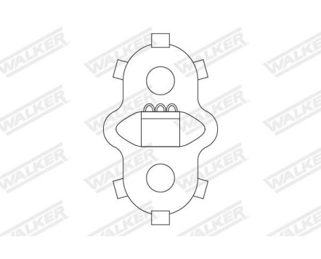 Rubber strip, exhaust system, Image 2