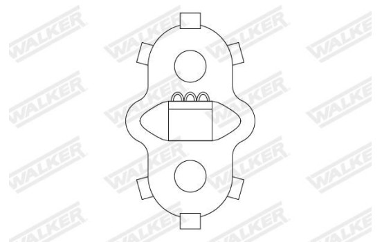 Rubber strip, exhaust system, Image 2
