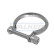 Walker exhaust clamp