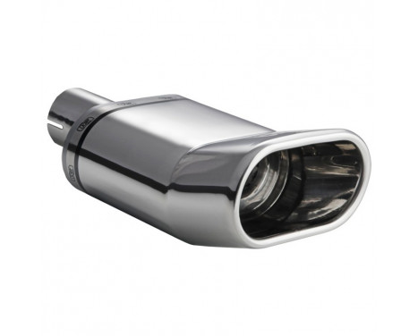 Angled Exhaust Trim Oval DTM 145x75mm - 8 inches / Inlet Dia. 50mm - Stainless Ulter Sport