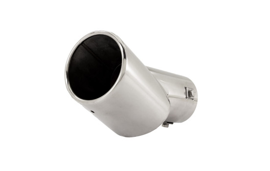 Angled Exhaust Trim Oval Stainless - 116x86xL180mm - Inlet Dia. 46-74mm Simoni Racing, Image 9
