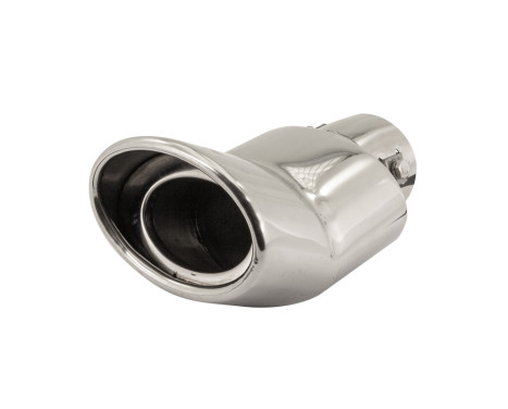 Angled Tail Pipe Oval DTM - Diameter 118x70mm - 6 inches / Inlet Dia. 57mm Stainless Simoni Racing, Image 2