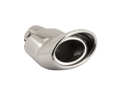 Angled Tail Pipe Oval DTM - Diameter 118x70mm - 6 inches / Inlet Dia. 57mm Stainless Simoni Racing, Image 4