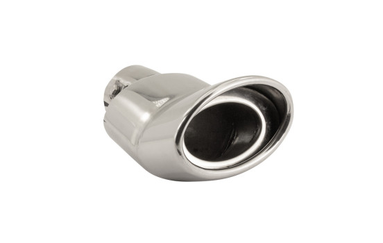 Angled Tail Pipe Oval DTM - Diameter 118x70mm - 6 inches / Inlet Dia. 57mm Stainless Simoni Racing, Image 4