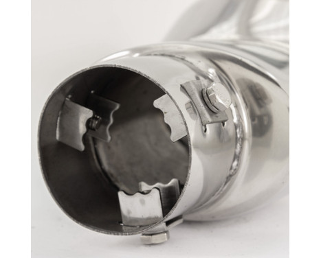 Angled Tail Pipe Oval DTM - Diameter 118x70mm - 6 inches / Inlet Dia. 57mm Stainless Simoni Racing, Image 9