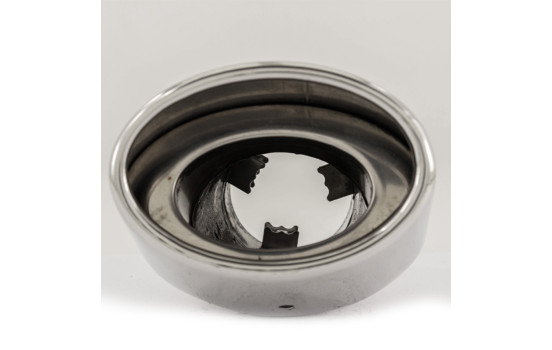 Angled Tail Pipe Oval DTM - Diameter 118x70mm - 6 inches / Inlet Dia. 57mm Stainless Simoni Racing, Image 10