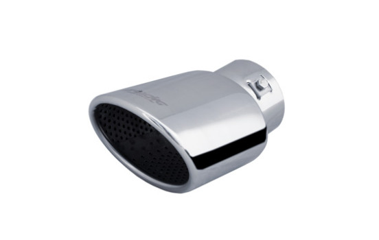 Angled Tail Pipe Oval / Oblique SS 86x118mm - 10 inches / Inlet Dia. 44-76mm Simoni Racing