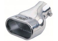 Angled Tail Pipe Rectangle Stainless - Diameter 117x68mm - L190mm - Inlet Dia. 63mm Simoni Racing