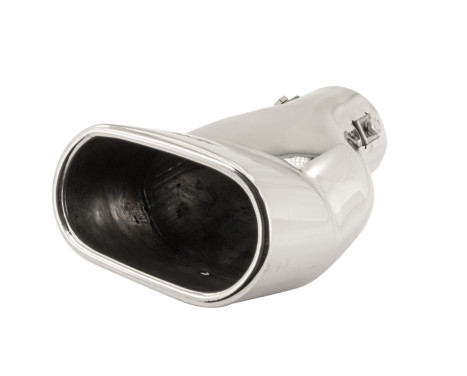 Angled Tail Pipe Rectangle Stainless - Diameter 117x68mm - L190mm - Inlet Dia. 63mm Simoni Racing, Image 2