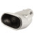 Angled Tail Pipe Rectangle Stainless - Diameter 117x68mm - L190mm - Inlet Dia. 63mm Simoni Racing, Thumbnail 2