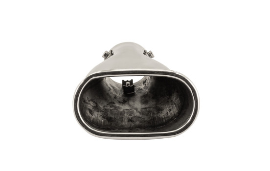 Angled Tail Pipe Rectangle Stainless - Diameter 117x68mm - L190mm - Inlet Dia. 63mm Simoni Racing, Image 3