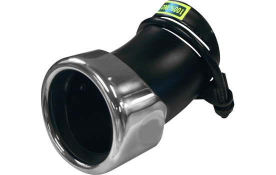 Angled Tail Pipe Round 76mm - Adjustable Length / Inlet Dia. 45-55mm - Stainless