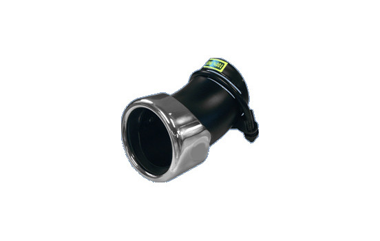 Angled Tail Pipe Round 76mm - Adjustable Length / Inlet Dia. 45-55mm - Stainless, Image 2