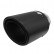 Black Exhaust Trim Round Matt Carbon + Stainless Ø89mm - 6 inches / Inlet Dia. 63mm Simoni Racing