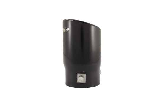 Black Tail Pipe Oval / Skewed - 76x80xL128mm - Inlet Dia. 68mm Simoni Racing, Image 5