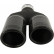 Black Tail Pipe Right Dual/Twin Round Ø70mm - 7 / 8 inches / Inlet Dia. 50mm - Stainless Ulter Sport