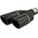 Black Tail Pipe Right Dual/Twin Round Ø70mm - 7 / 8 inches / Inlet Dia. 50mm - Stainless Ulter Sport, Thumbnail 3